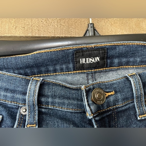 Hudson| Dark Wash Skinny Jeans in Krista Ankle Style•••Size 30, Raw Hem - Picture 9 of 15